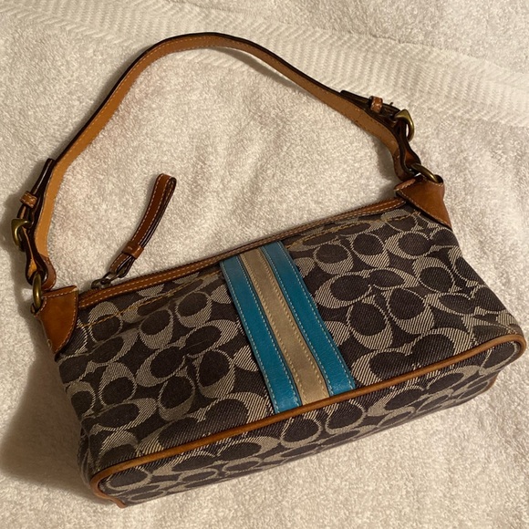 Coach Denim Stripe Mini - Picture 1 of 15